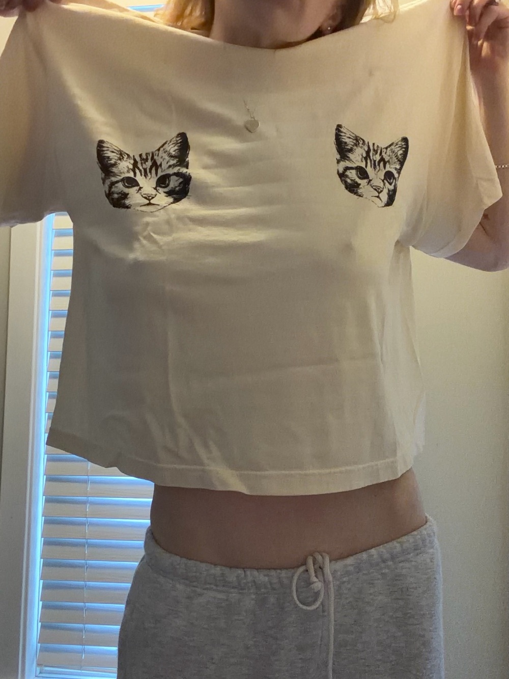 Dressed in Lala Show Me Your Kitties Tee in Neutral - Picture 6 of 8
